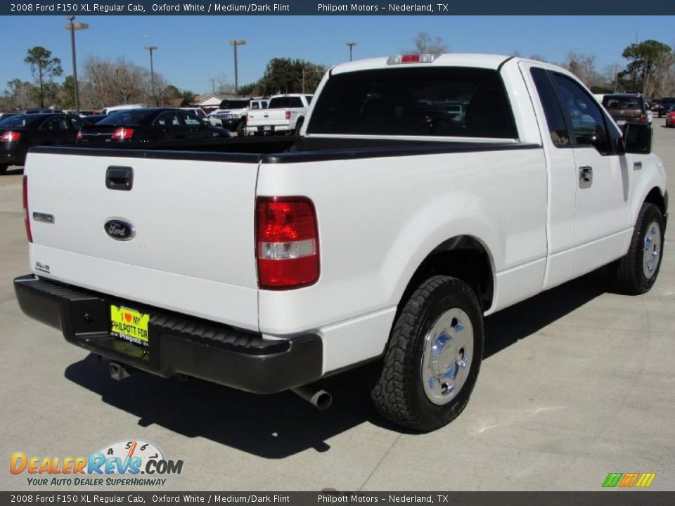 2008 Ford F150 XL Regular Cab Oxford White / Medium/Dark Flint Photo #3