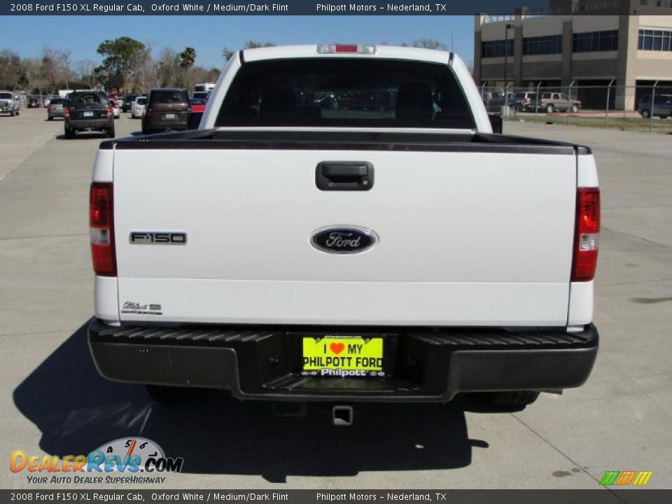 2008 Ford F150 XL Regular Cab Oxford White / Medium/Dark Flint Photo #4