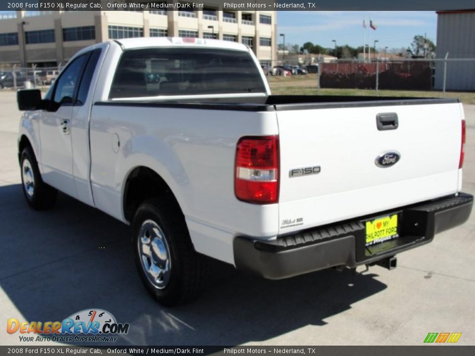 2008 Ford F150 XL Regular Cab Oxford White / Medium/Dark Flint Photo #5