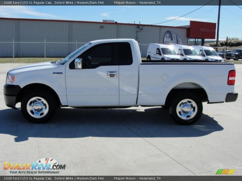 2008 Ford F150 XL Regular Cab Oxford White / Medium/Dark Flint Photo #6