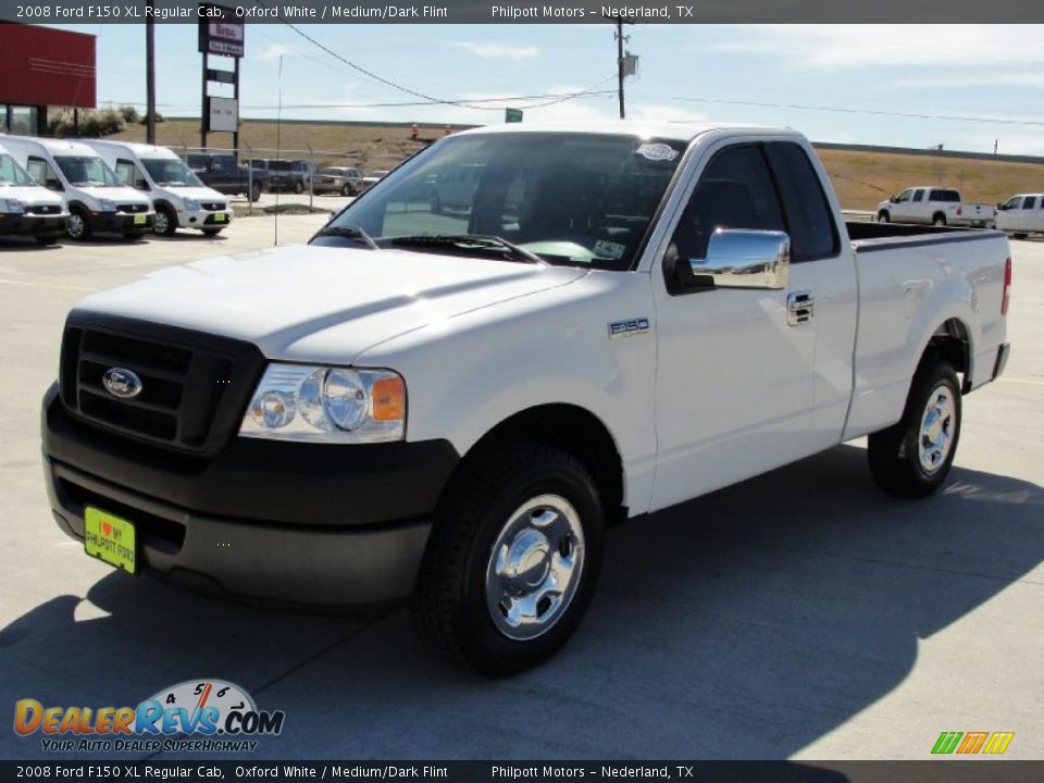 2008 Ford F150 XL Regular Cab Oxford White / Medium/Dark Flint Photo #7