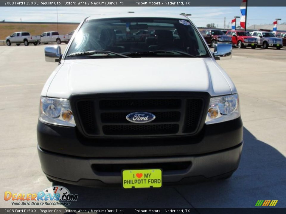 2008 Ford F150 XL Regular Cab Oxford White / Medium/Dark Flint Photo #8
