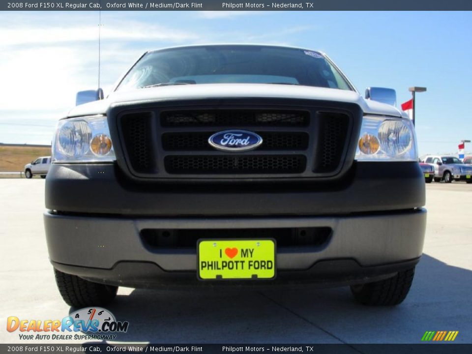 2008 Ford F150 XL Regular Cab Oxford White / Medium/Dark Flint Photo #9