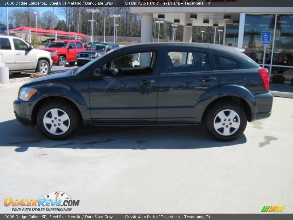 2008 Dodge Caliber SE Steel Blue Metallic / Dark Slate Gray Photo #3