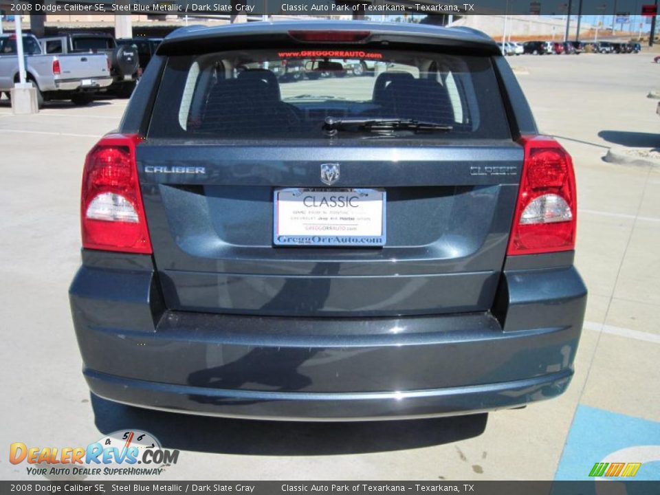2008 Dodge Caliber SE Steel Blue Metallic / Dark Slate Gray Photo #6