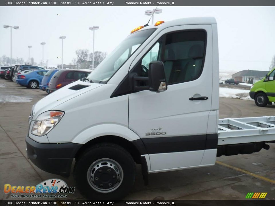 2008 Dodge Sprinter Van 3500 Chassis 170 Arctic White / Gray Photo #5