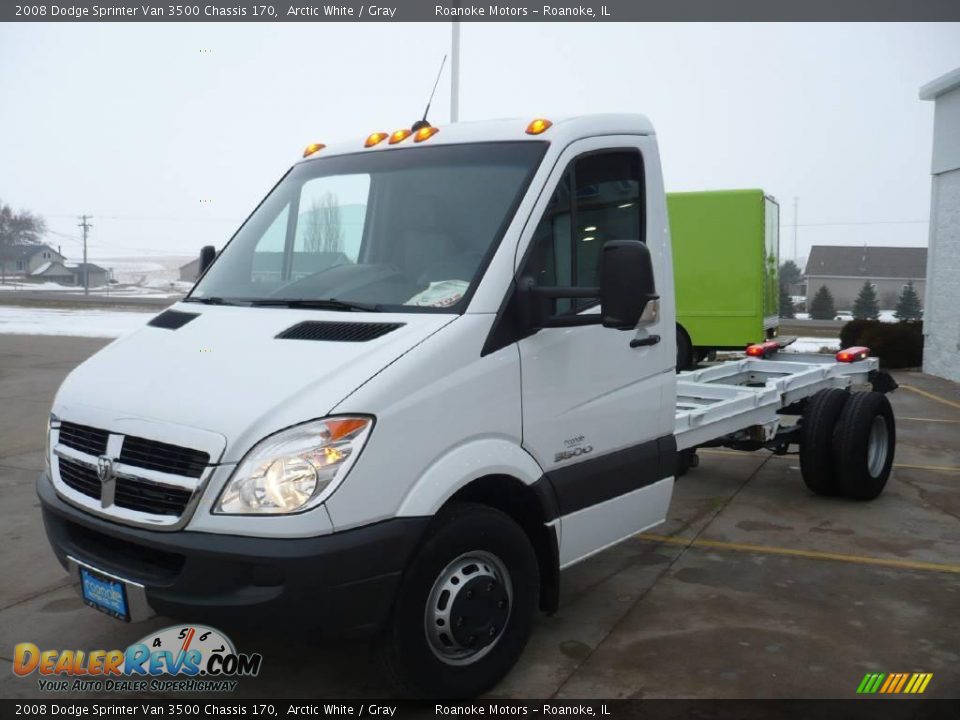 2008 Dodge Sprinter Van 3500 Chassis 170 Arctic White / Gray Photo #17