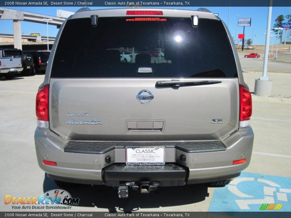 2008 Nissan Armada SE Desert Stone / Charcoal Photo #6