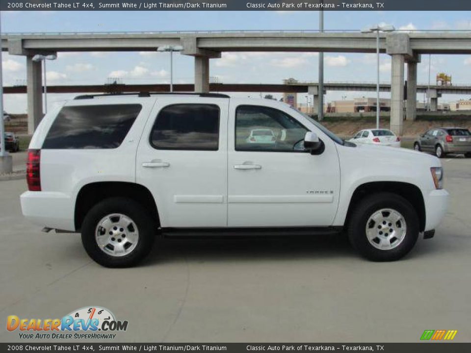 2008 Chevrolet Tahoe LT 4x4 Summit White / Light Titanium/Dark Titanium Photo #2