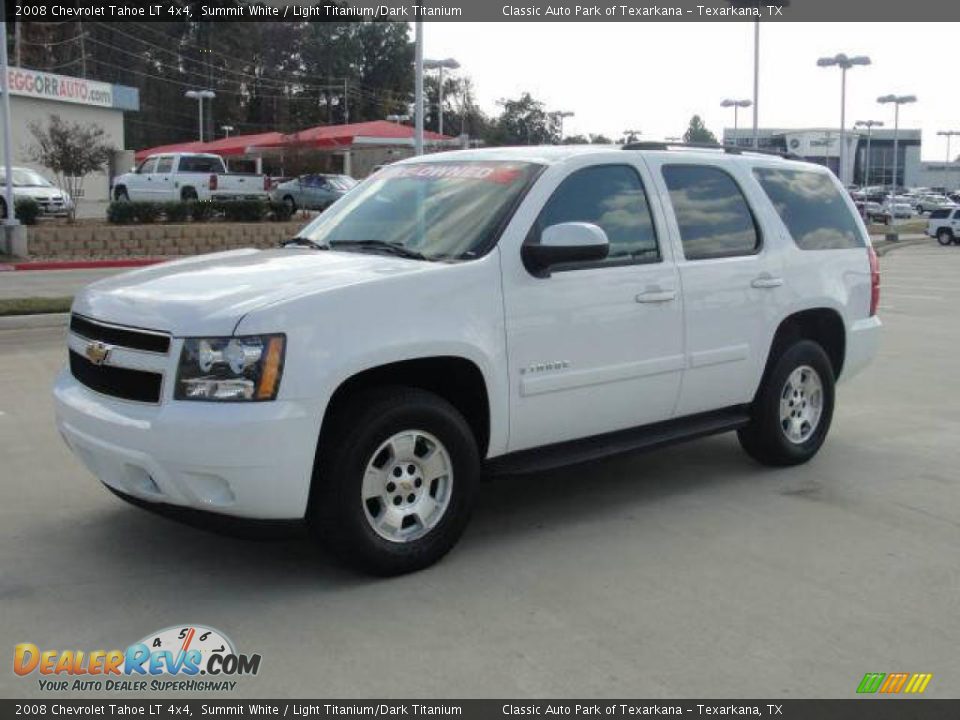 2008 Chevrolet Tahoe LT 4x4 Summit White / Light Titanium/Dark Titanium Photo #5