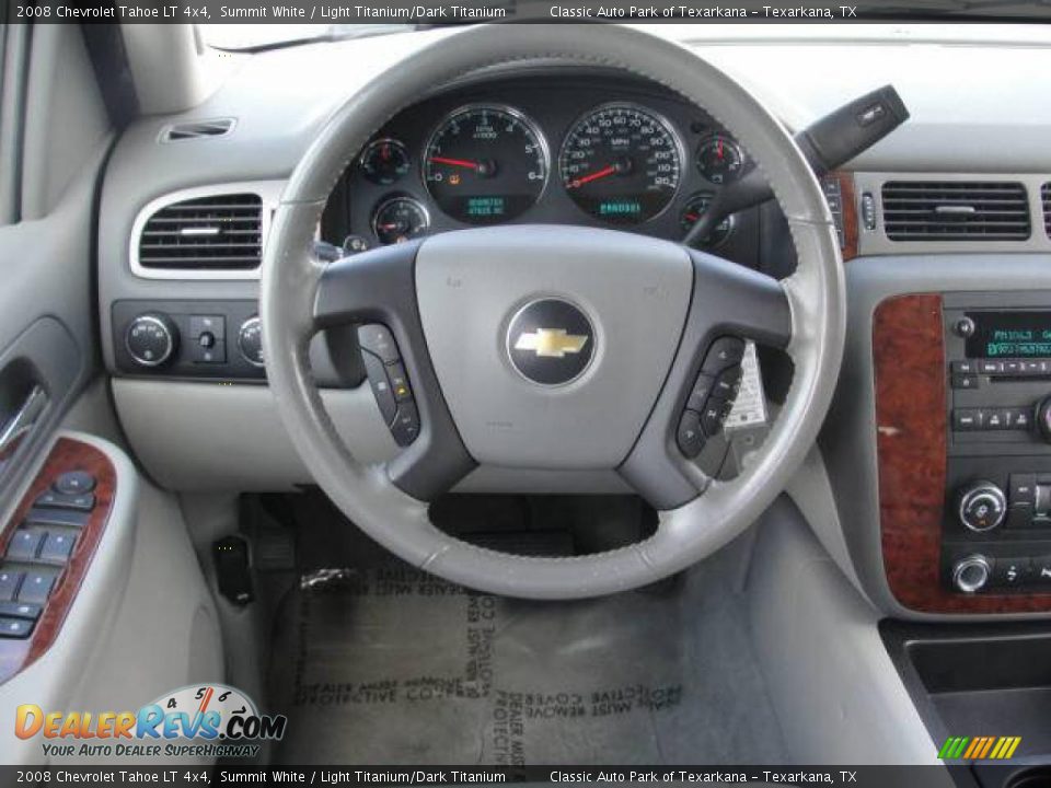 2008 Chevrolet Tahoe LT 4x4 Summit White / Light Titanium/Dark Titanium Photo #6
