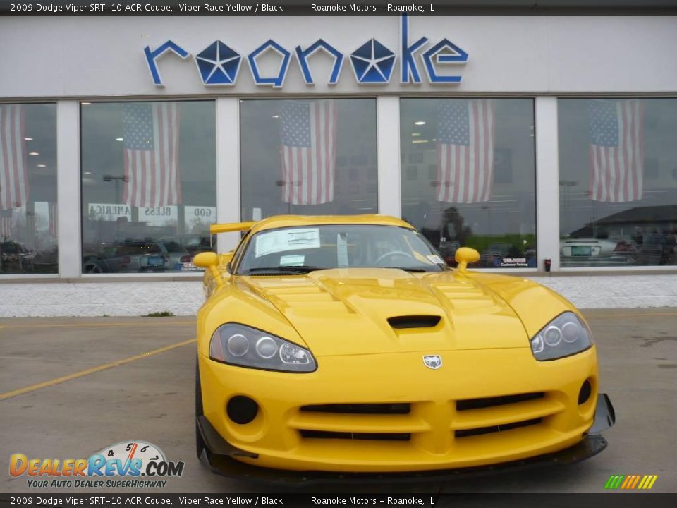 2009 Dodge Viper SRT-10 ACR Coupe Viper Race Yellow / Black Photo #3