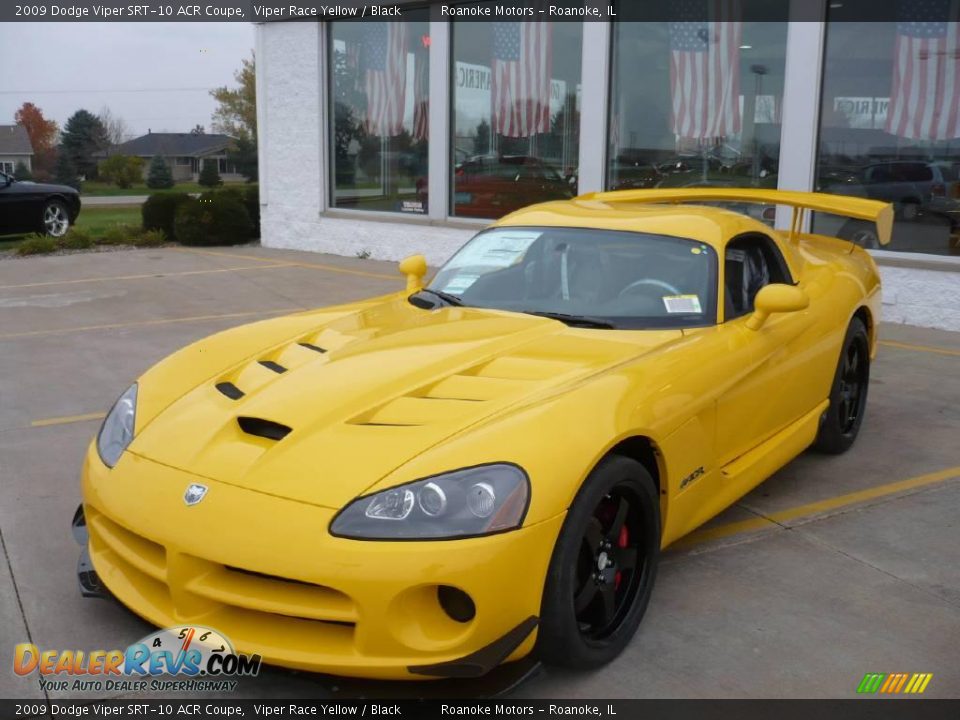 2009 Dodge Viper SRT-10 ACR Coupe Viper Race Yellow / Black Photo #4