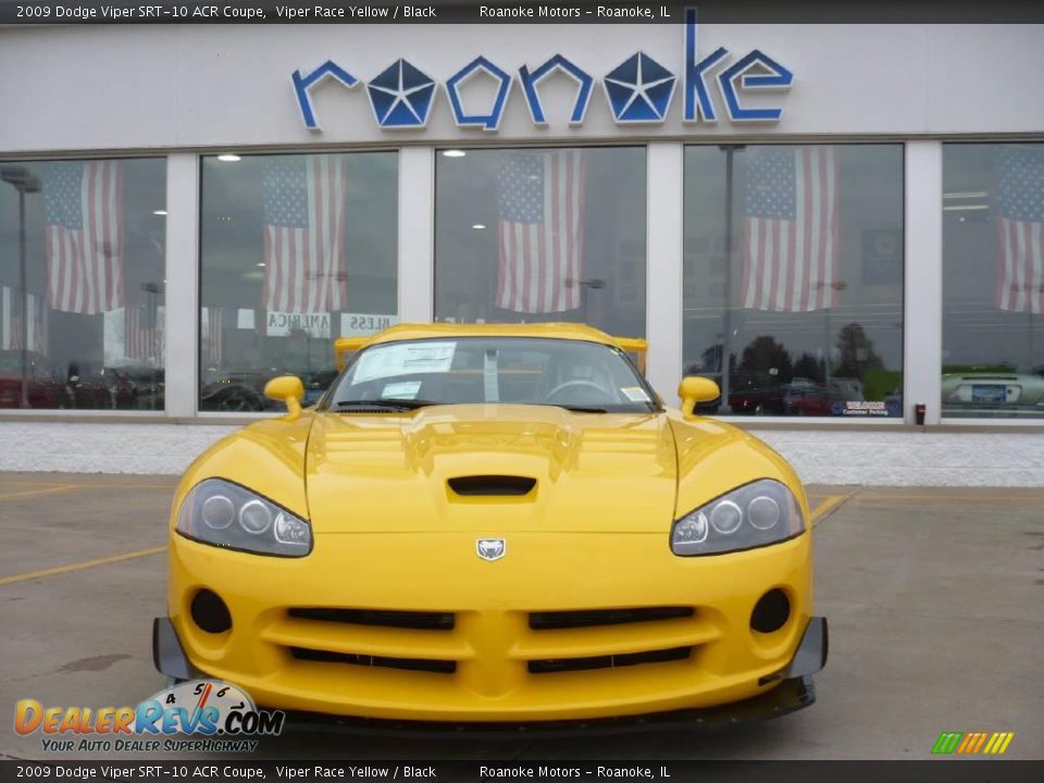 2009 Dodge Viper SRT-10 ACR Coupe Viper Race Yellow / Black Photo #5