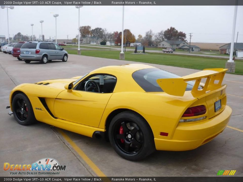 2009 Dodge Viper SRT-10 ACR Coupe Viper Race Yellow / Black Photo #9