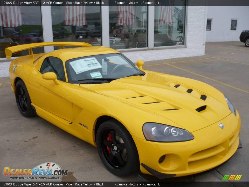 2009 Dodge Viper SRT-10 ACR Coupe Viper Race Yellow / Black Photo #13