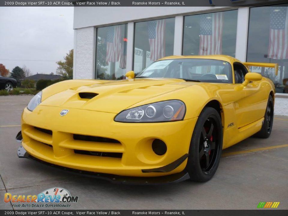 2009 Dodge Viper SRT-10 ACR Coupe Viper Race Yellow / Black Photo #15