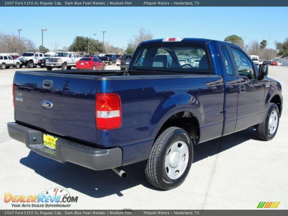2007 Ford F150 XL Regular Cab Dark Blue Pearl Metallic / Medium Flint Photo #3