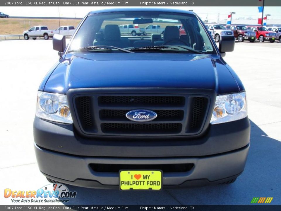 2007 Ford F150 XL Regular Cab Dark Blue Pearl Metallic / Medium Flint Photo #8