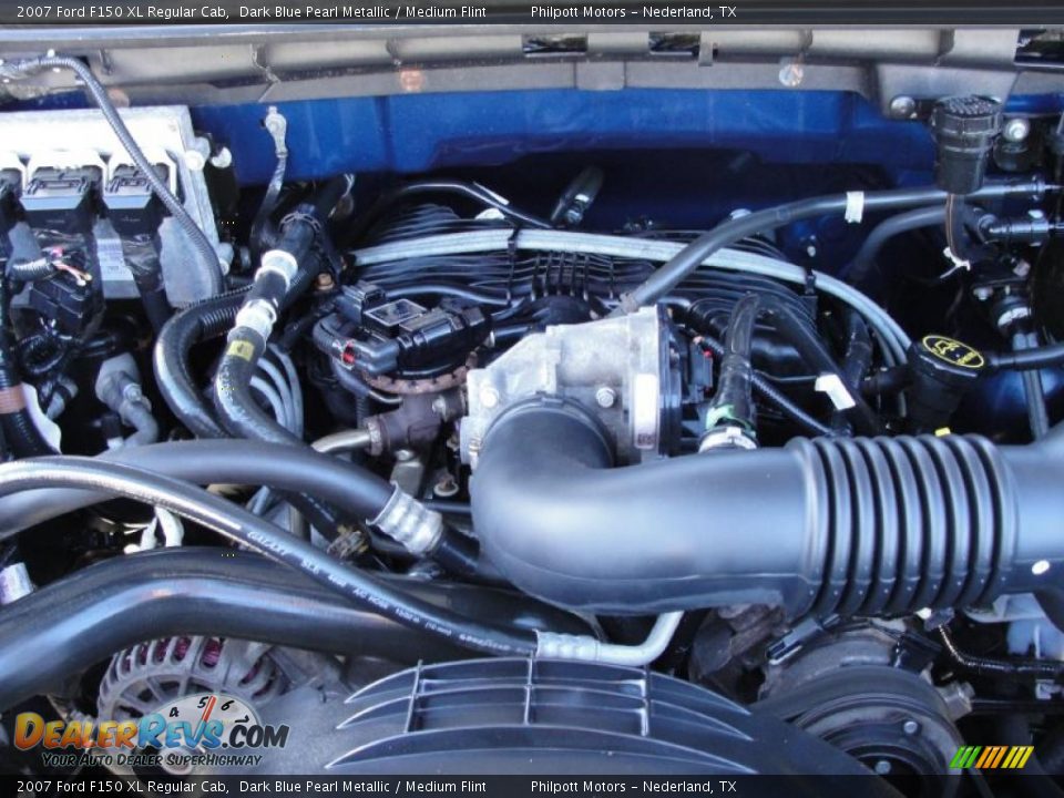 2007 Ford F150 XL Regular Cab Dark Blue Pearl Metallic / Medium Flint Photo #27