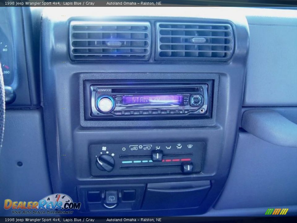 1998 Jeep Wrangler Sport 4x4 Lapis Blue / Gray Photo #12