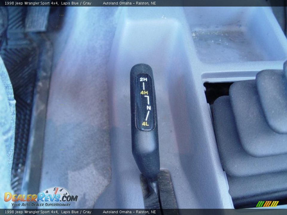 1998 Jeep Wrangler Sport 4x4 Lapis Blue / Gray Photo #14