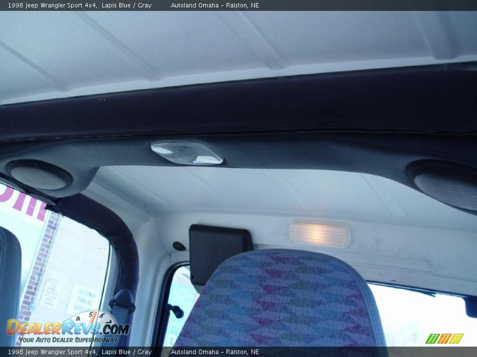 1998 Jeep Wrangler Sport 4x4 Lapis Blue / Gray Photo #15