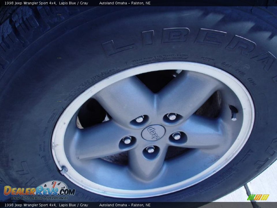 1998 Jeep Wrangler Sport 4x4 Lapis Blue / Gray Photo #17
