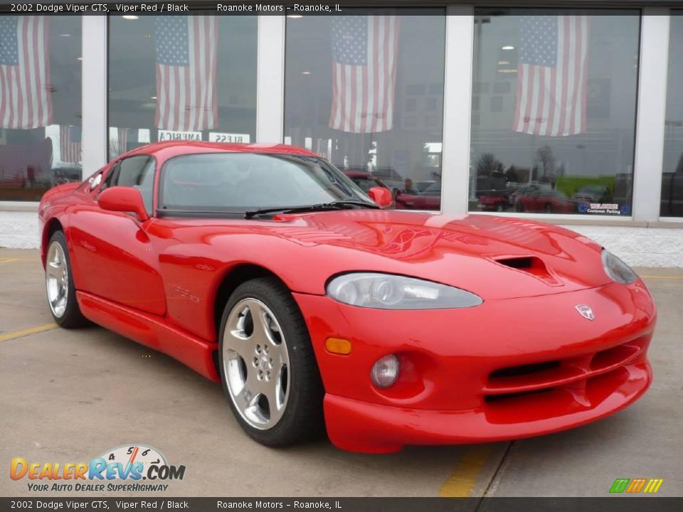 2002 Dodge Viper GTS Viper Red / Black Photo #4