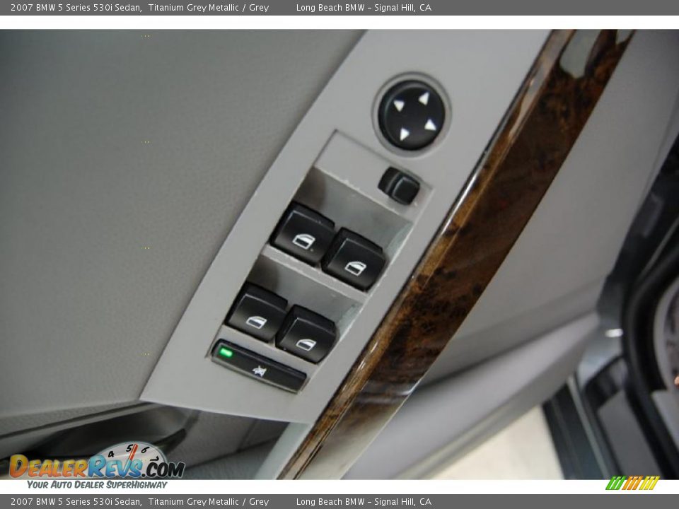 2007 BMW 5 Series 530i Sedan Titanium Grey Metallic / Grey Photo #16