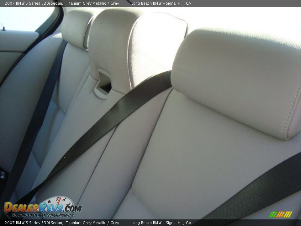 2007 BMW 5 Series 530i Sedan Titanium Grey Metallic / Grey Photo #19