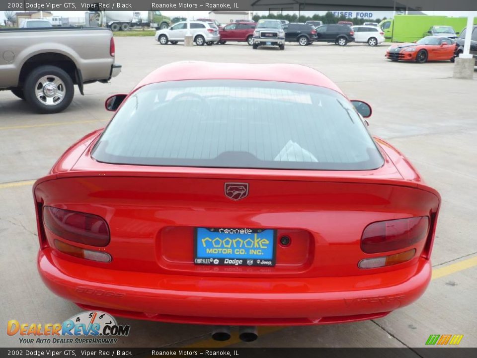 2002 Dodge Viper GTS Viper Red / Black Photo #9