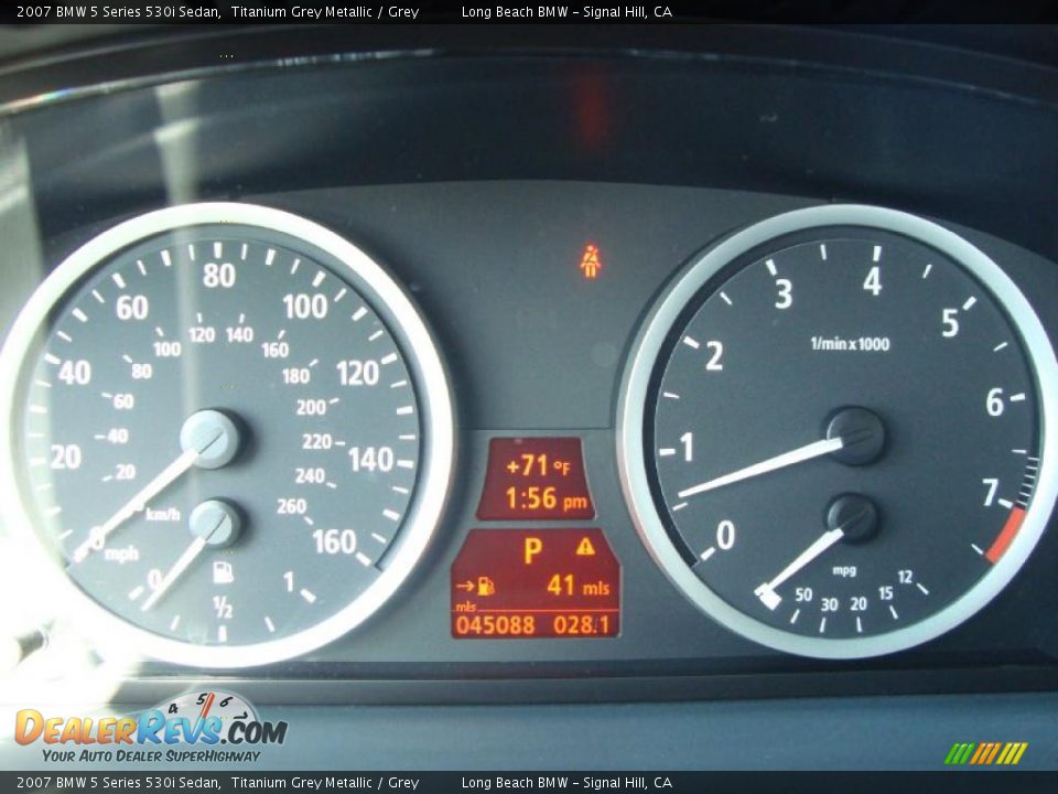 2007 BMW 5 Series 530i Sedan Titanium Grey Metallic / Grey Photo #20