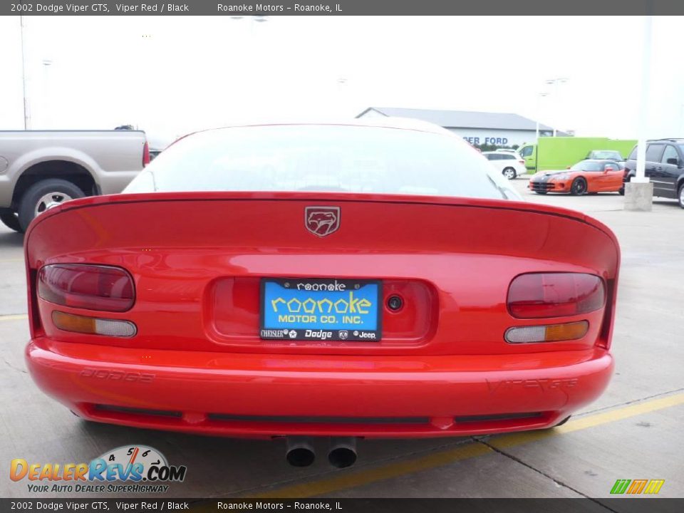 2002 Dodge Viper GTS Viper Red / Black Photo #10