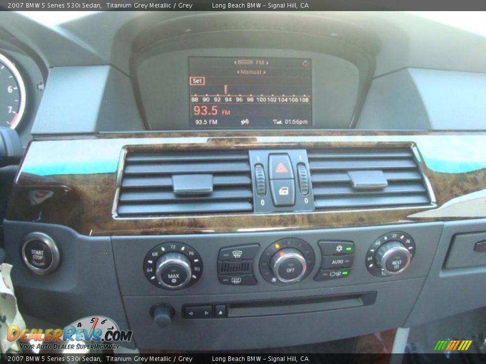 2007 BMW 5 Series 530i Sedan Titanium Grey Metallic / Grey Photo #23