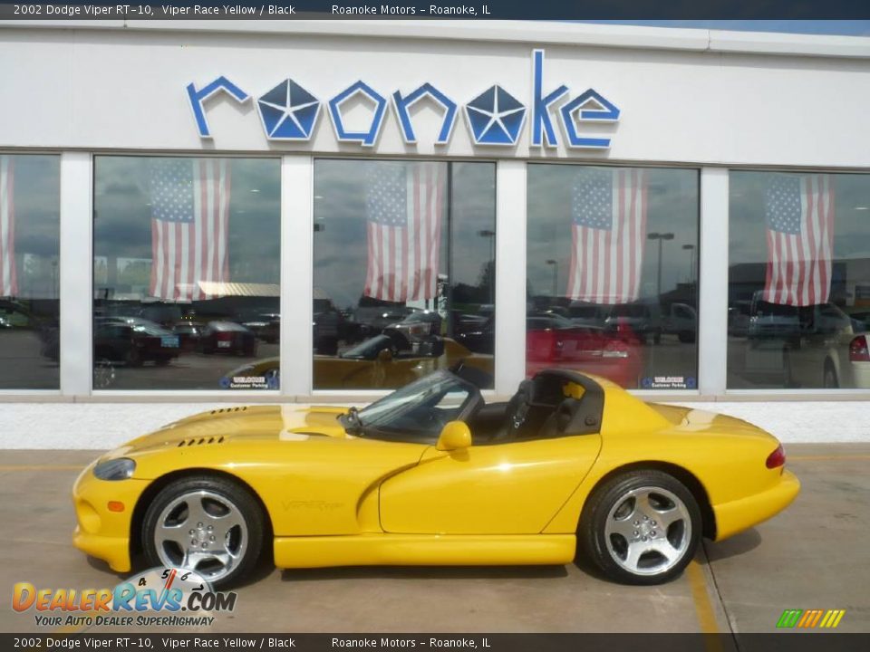 2002 Dodge Viper RT-10 Viper Race Yellow / Black Photo #1