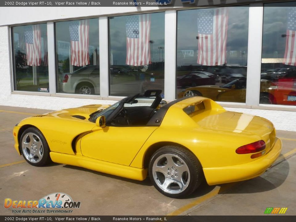 2002 Dodge Viper RT-10 Viper Race Yellow / Black Photo #5