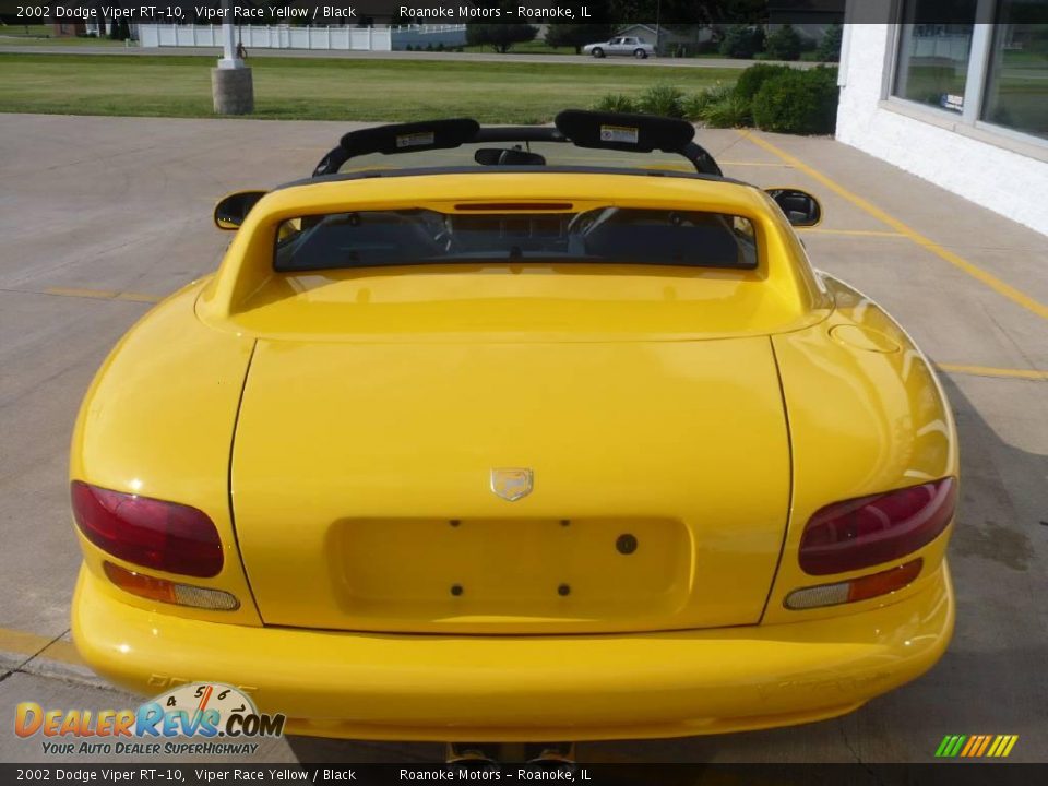 2002 Dodge Viper RT-10 Viper Race Yellow / Black Photo #8