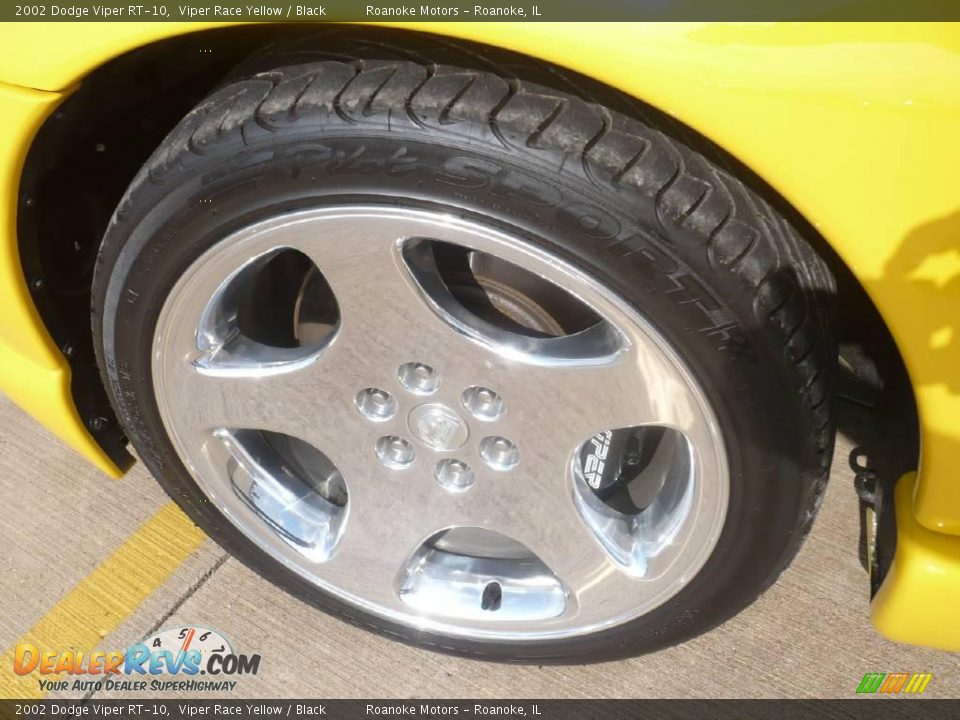 2002 Dodge Viper RT-10 Viper Race Yellow / Black Photo #9