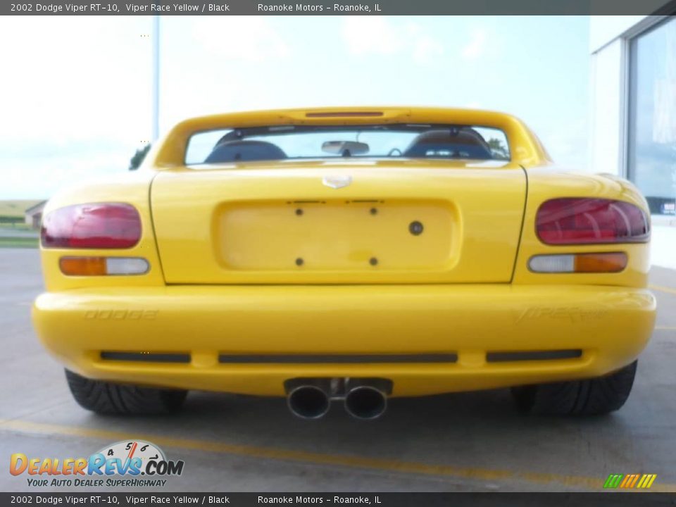 2002 Dodge Viper RT-10 Viper Race Yellow / Black Photo #16