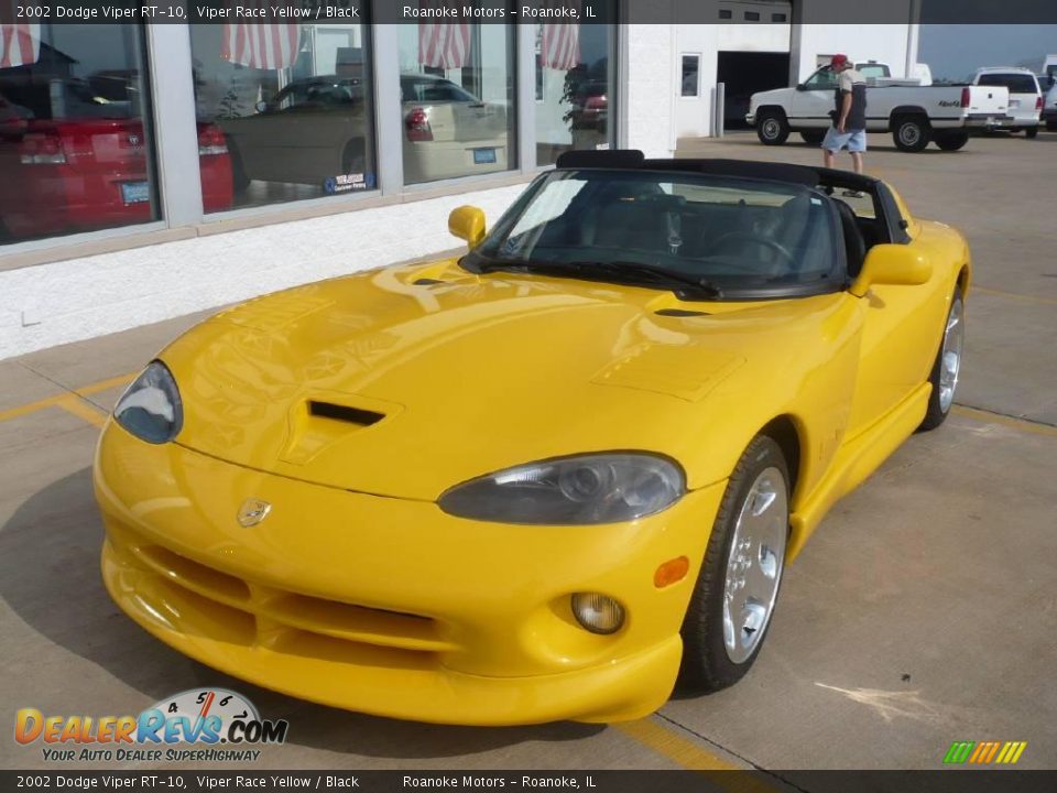 2002 Dodge Viper RT-10 Viper Race Yellow / Black Photo #17