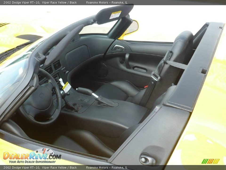 2002 Dodge Viper RT-10 Viper Race Yellow / Black Photo #21