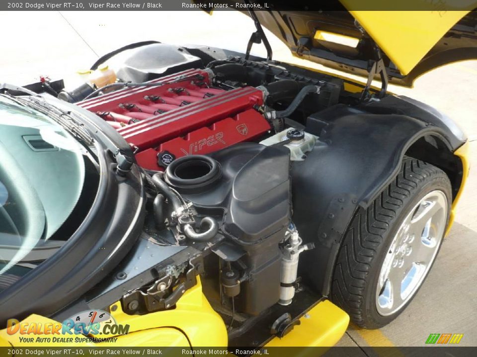 2002 Dodge Viper RT-10 Viper Race Yellow / Black Photo #24