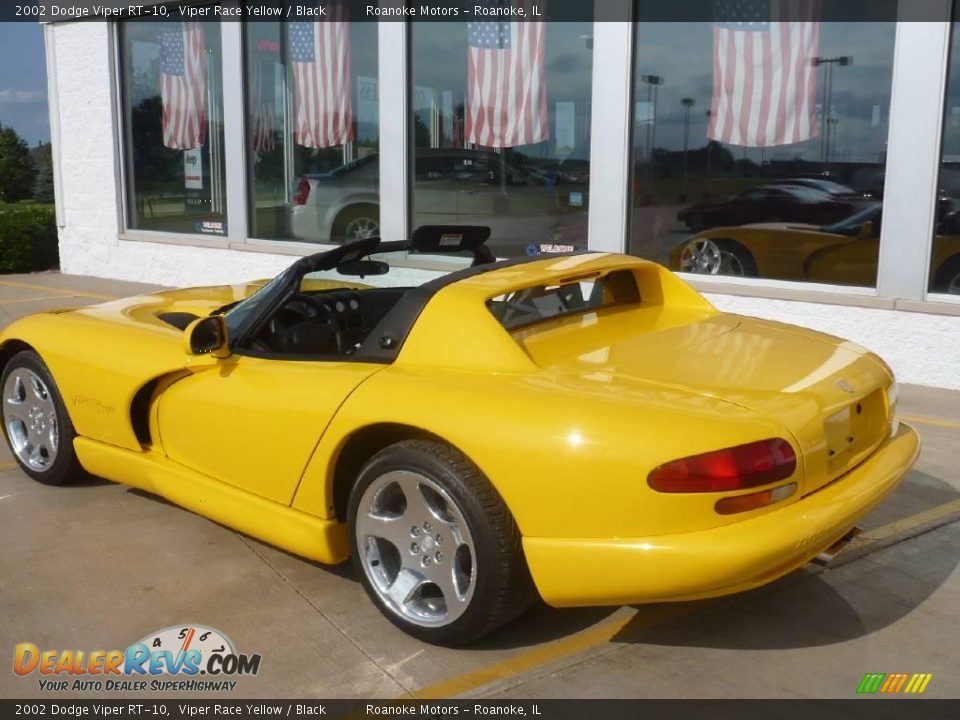 2002 Dodge Viper RT-10 Viper Race Yellow / Black Photo #26
