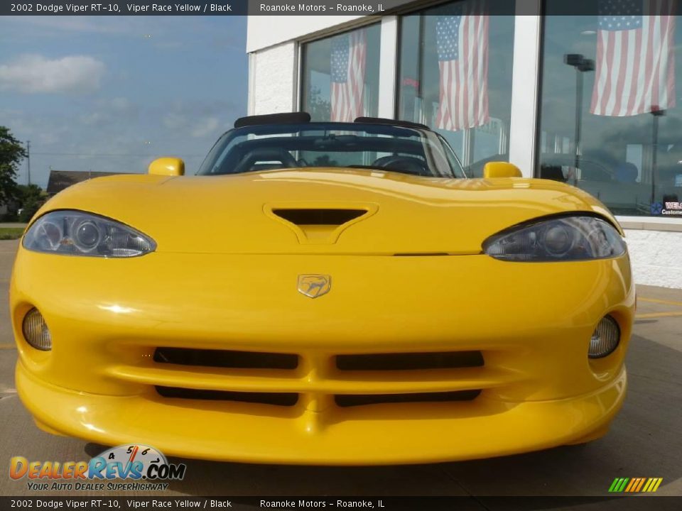 2002 Dodge Viper RT-10 Viper Race Yellow / Black Photo #35