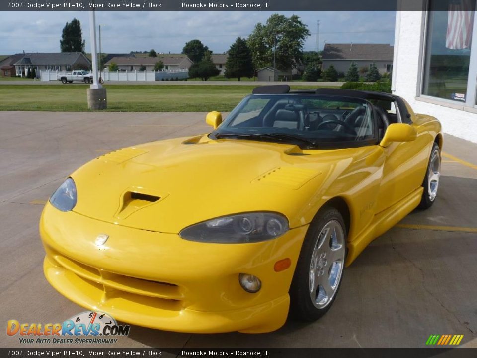 2002 Dodge Viper RT-10 Viper Race Yellow / Black Photo #36