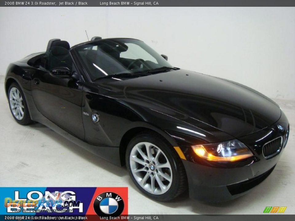 2008 BMW Z4 3.0i Roadster Jet Black / Black Photo #1