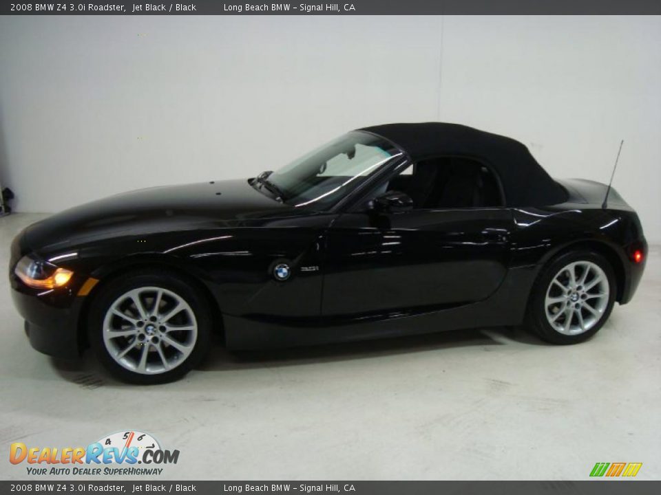 2008 BMW Z4 3.0i Roadster Jet Black / Black Photo #11