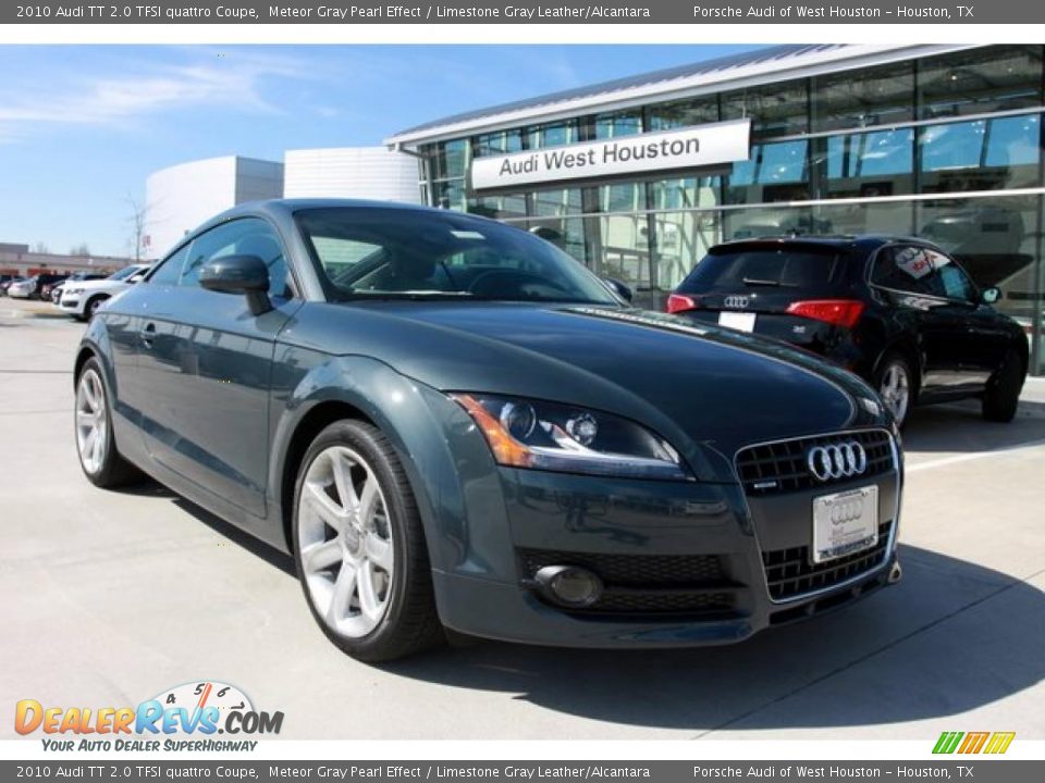 2010 Audi TT 2.0 TFSI quattro Coupe Meteor Gray Pearl Effect / Limestone Gray Leather/Alcantara Photo #1
