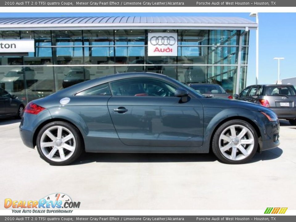 2010 Audi TT 2.0 TFSI quattro Coupe Meteor Gray Pearl Effect / Limestone Gray Leather/Alcantara Photo #2